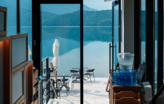 Ao Lakeside Cafe in Hakuba, Nagano