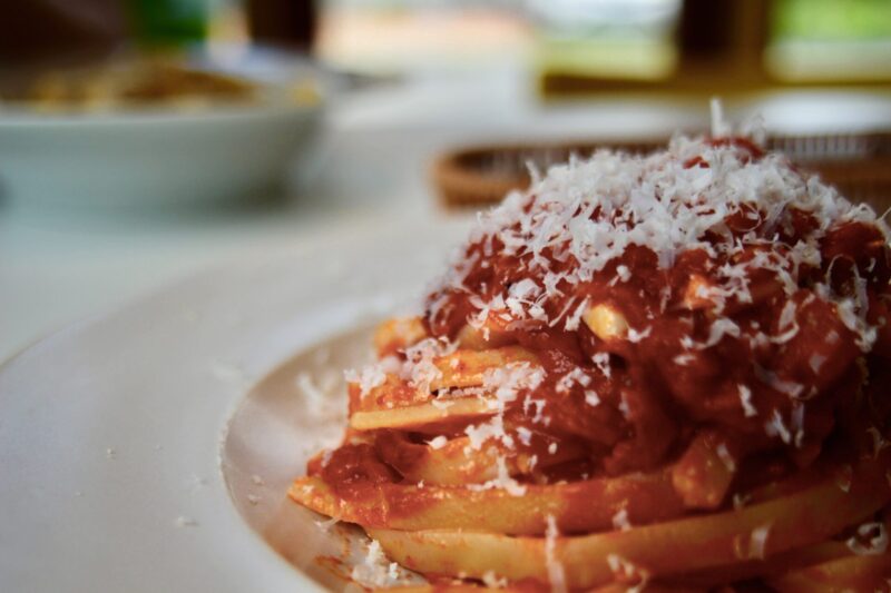 Delicious pasta at Trattoria Liberta in Hakuba, Nagano