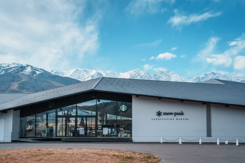 DSC08687 Girl looking out to Hakuba Valley from the outdoor terrace of CHAVATY HAKUBA.