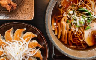 Japanese food spread — where to eat in Omachi near Hakuba